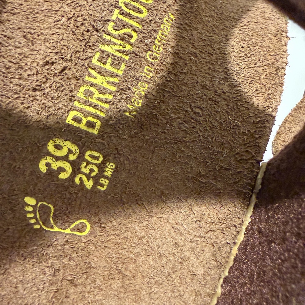 NEW RARE Vintage Birkenstock Gizeh brown Thong Sandals with Buckle Strap size 39 - Picture 6 of 6